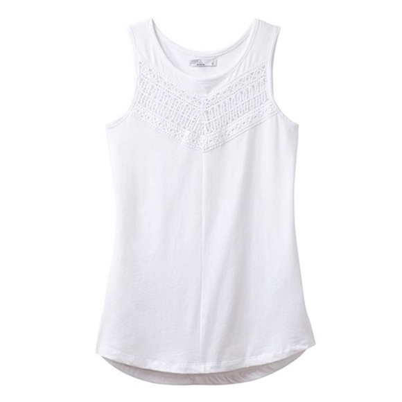 NWT Prana White Petra Organic Cotton Swing Tank - Picture 5 of 11